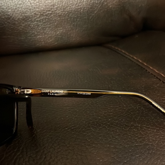 Saint Laurent unisex wayfarer 56mm square rectangle logo monogram sunglasses NEW - Picture 9 of 10